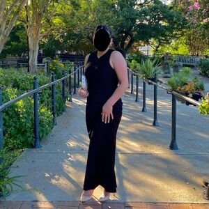 Black Sleeveless Maxi Dress